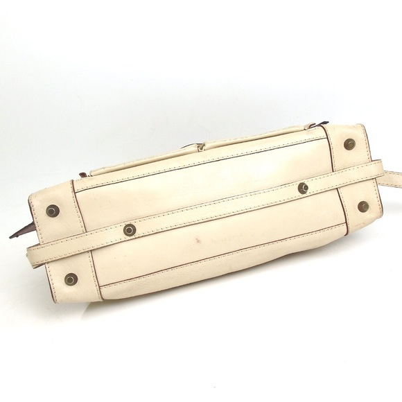 Vintage Chloe Cream Brown Leather Handbag - Picture 8 of 8